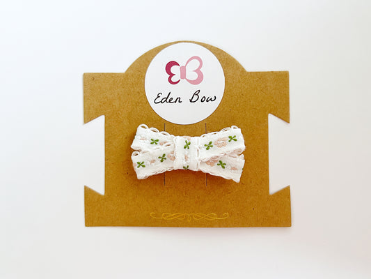 Ivory embroidered flora