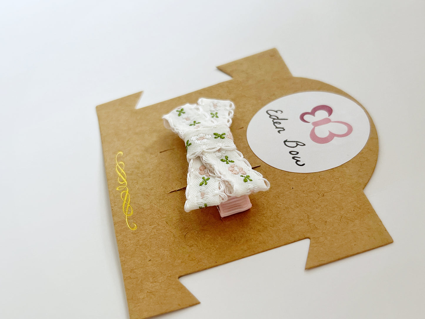 Ivory embroidered flora