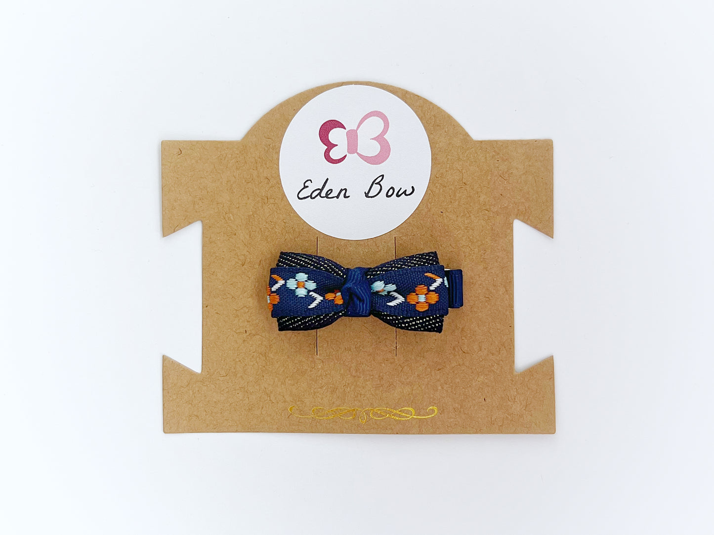 Midnight bloom knot bow