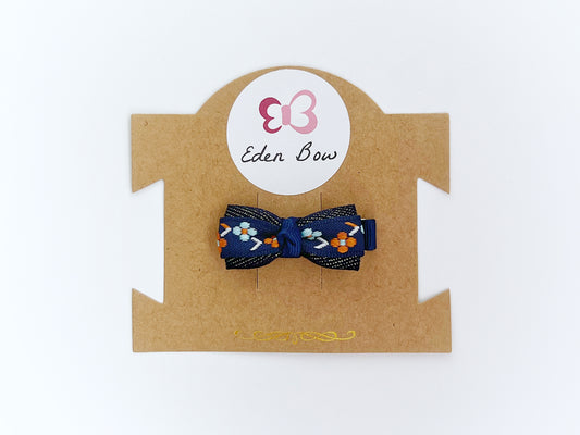 Midnight bloom knot bow