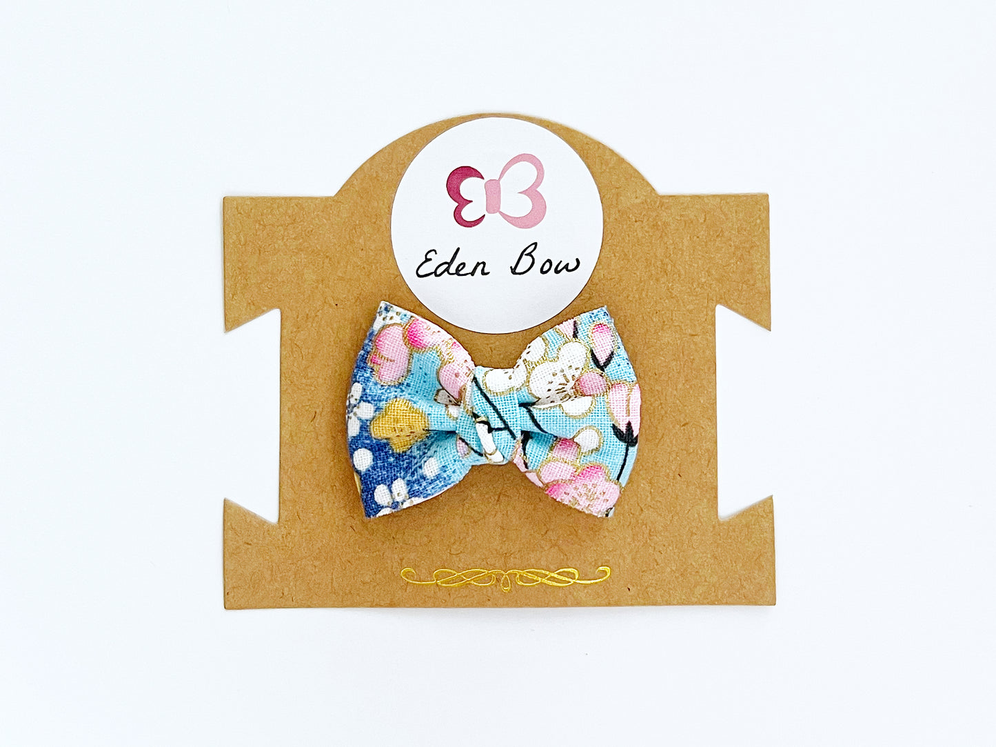 Blue sakura prosperity bow