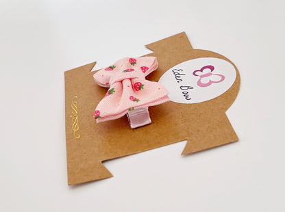 Pink sweet strawberry bow