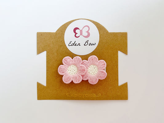Pink flower crochet