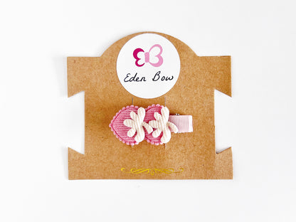 Pink strawberry hairclip