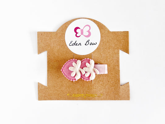 Pink strawberry hairclip