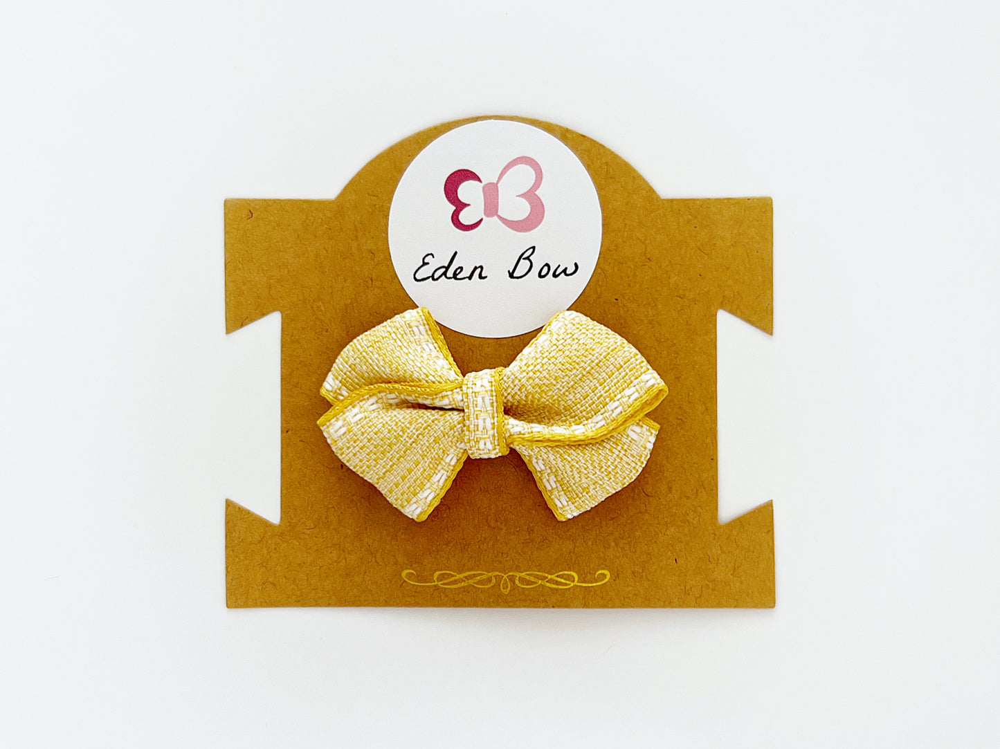 Buttercream stitch bow