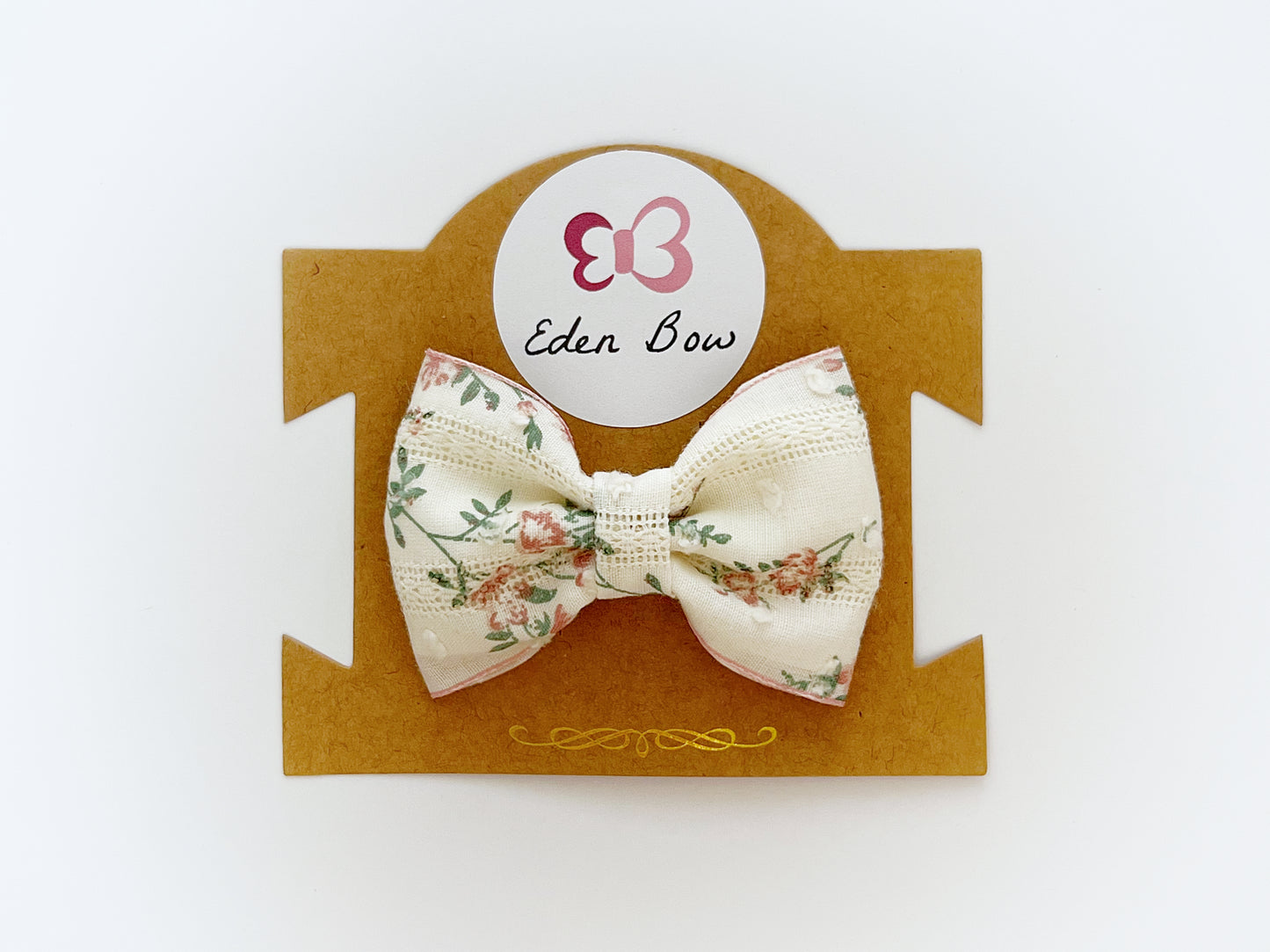 Vintage floral bow