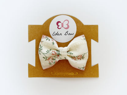 Vintage floral bow