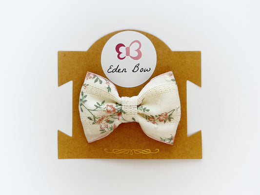 Vintage floral bow