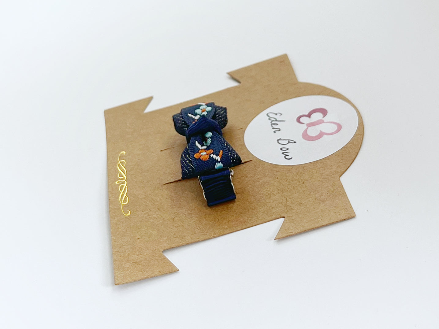 Midnight bloom knot bow